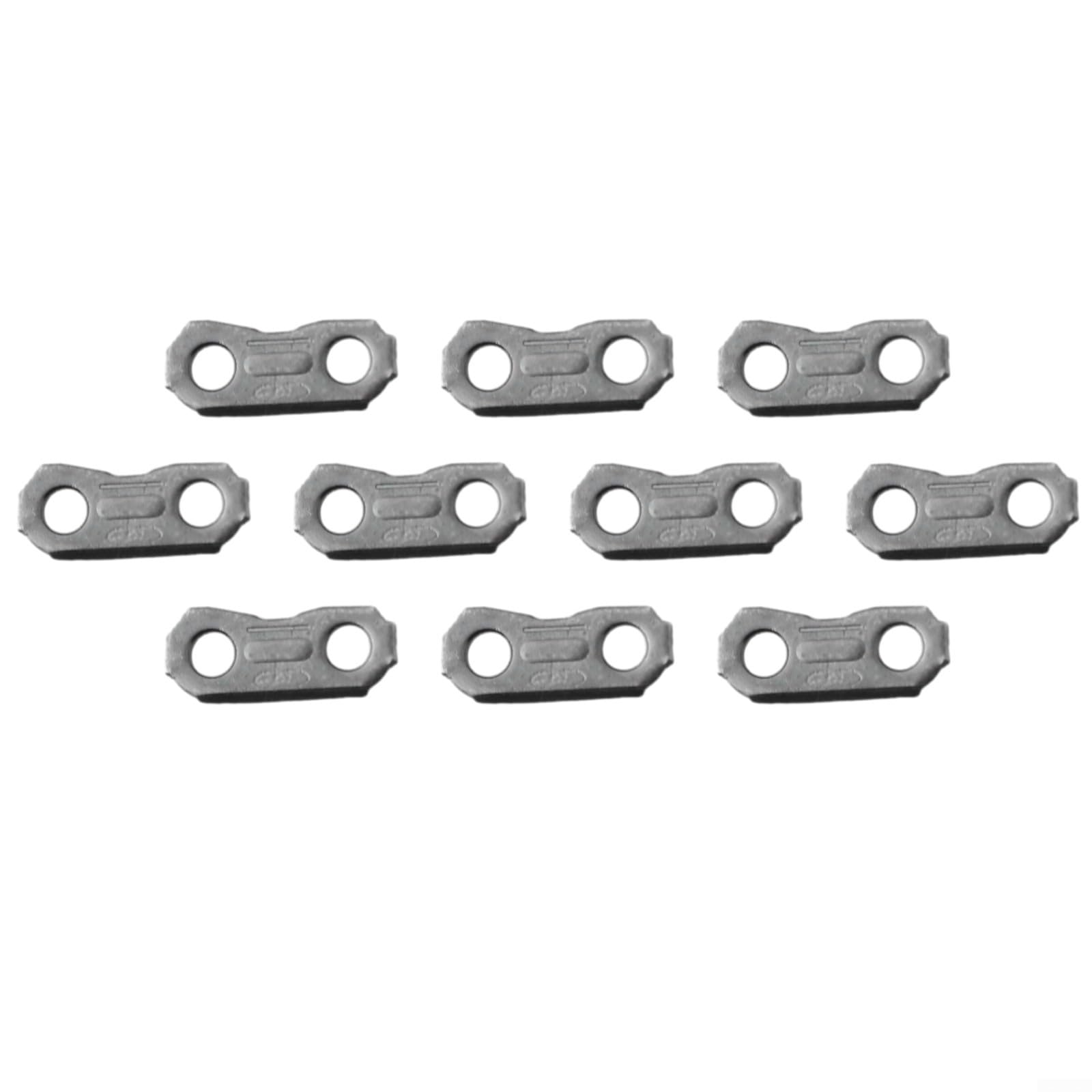 10 maglie in acciaio per motosega 325 058, dimensioni 1,5 x 0,5 cm, adatte per riparazioni e sostituzioni della catena della motosega