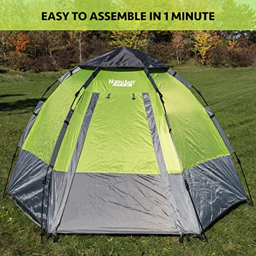 Carpa para camping instantánea 5 personas, impermeable, verde miniatura 6