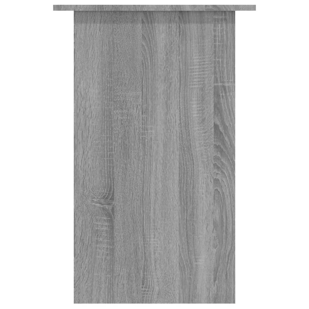 Schreibtisch Grau Sonoma 90x50x74 cm aus Holzwerkstoff Robuster und moderner Computertisch mit Ablagefach für platzsparende Büroorganisation im Home Office Wohnzimmer Jugendzimmer