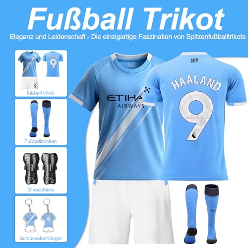 25-26 Camisetas de Futbol, Equipacion Futbol Niño, Camiseta N° 13, Equipo de Entrenamiento de fútbol Camiseta Pantalón Corto y Medias（Tamaño: 26）