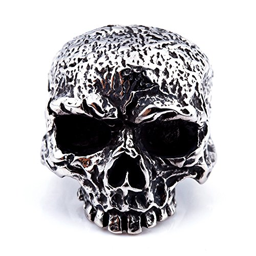 Image of Genuine Stainless Steel Ring Jewelry for Men Fashion Punk Biker Skull Rings