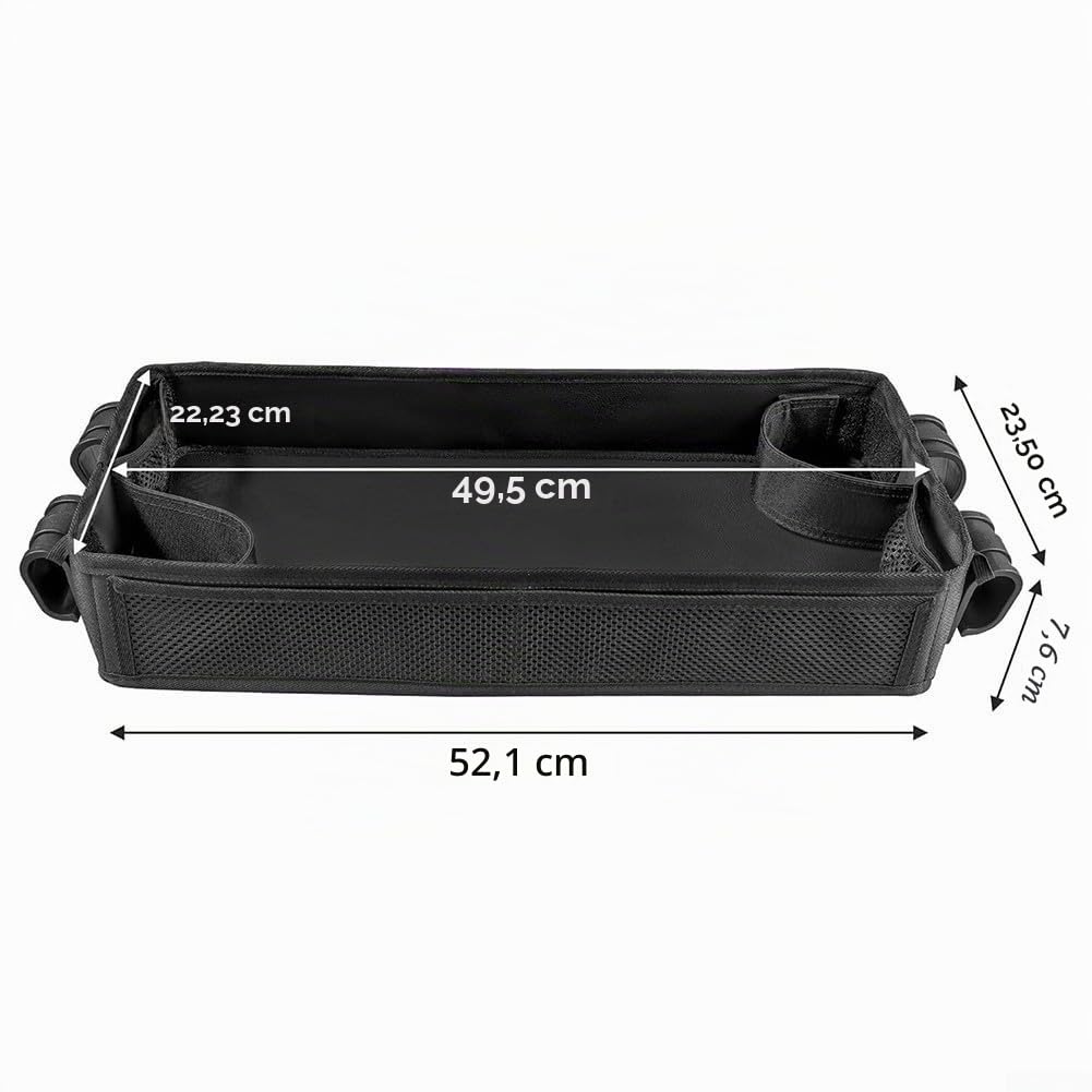 Funktionales Snack-Tablett für Wagen mit intelligenten Aufbewahrungsmöglichkeiten (L)