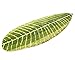 Luxbon Comfortable Green Leaf Shaped Oval Fluff Bathmat Living Room Carpet Bedroom Rug Washable Rugs Home Decorator Floor Rug and Carpets (17.7""x47.2")