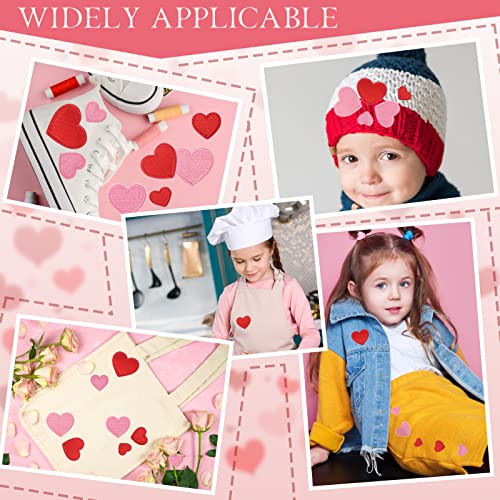 40 Pieces Heart Iron On Patches Heart Shape Patch Embroidered Applique Red Pink Heart Cute Decorative Patches Assorted Size Sew On Garment Embellishments For Diy Jeans Clothing Hat Bag Decor #TOP3