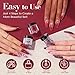 AZUREBEAUTY Dip Powder, Brown Red Glitter 6 Colors Dipping Powder Starter Kit French Nail Art Manicure DIY Salon for Women, No Need Nail Lamp Cured