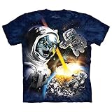 The Mountain Cataclysm Adult T-Shirt, Blue, Large