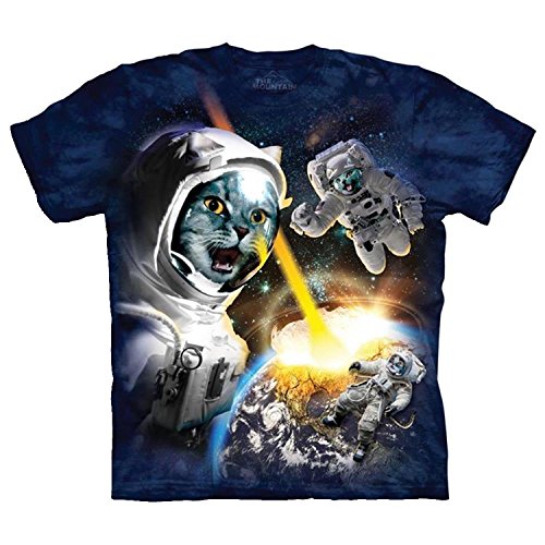 The Mountain Cataclysm Adult T-Shirt, Blue, 2XL
