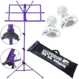 Keepdrum MUS2FL Pupitre et lot de 2 aimants pour partitions – Violet - Les Beatles, Paul McCartney, John Lennon, RIngo Starr, George Harrison Keepdrum MUS2FL Pupitre et lot de 2 aimants pour partitions - Violet – Image 2