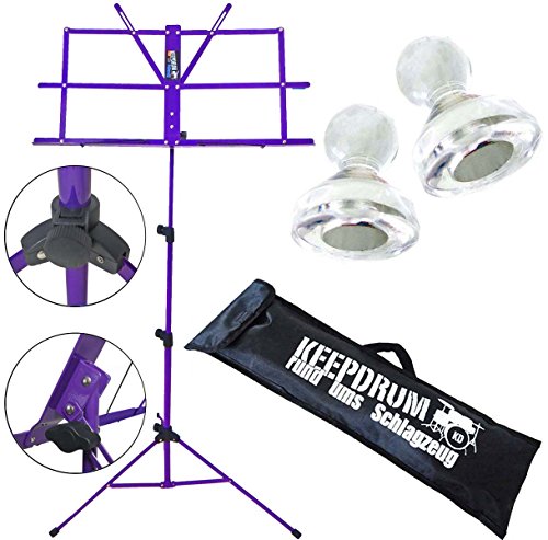 Keepdrum MUS2FL Pupitre et lot de 2 aimants pour partitions – Violet - Les Beatles, Paul McCartney, John Lennon, RIngo Starr, George Harrison Keepdrum MUS2FL Pupitre et lot de 2 aimants pour partitions - Violet – Image 3