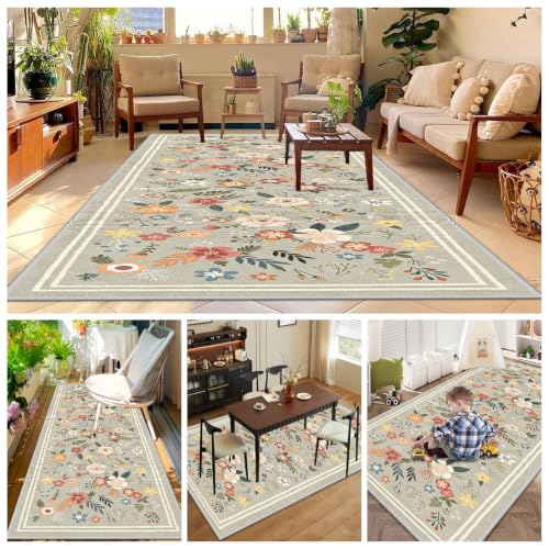 Carpete Runner Rug para áreas Cozinha y Entrada de Casa Verde Claro 7