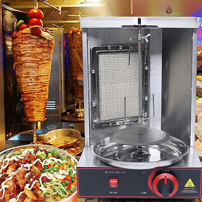 Shawarma DöNergrill Lpg Gas Doner Kebab Machine Gyrosgrill Grillmaschine Kommerzielle Elektrische Gyros Rotisserie 220V Edelstahl Vertikal Bbq Broiler Gaskochmaschine Neu Spinnen Gyro Hotsale – Bild 4