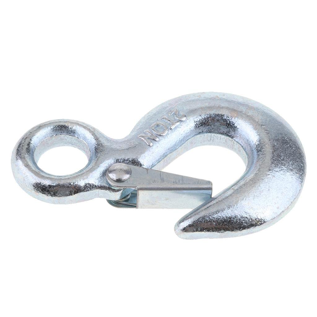 Eye Hook For Winch Cable With Safety Latch Kit NF&E Forged Steel 2T Eye Hook With Clevis Safety Latch For Hook And Eye Latch - Foto 8