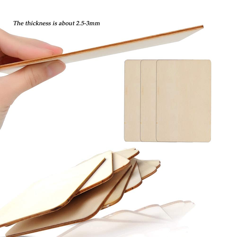 12 Pannelli In Legno Di Balsa Non Finiti - 20x4x0,3 Cm - Per Pittura, Incisione, Artigianato E Decorazione Casa - Foto 5