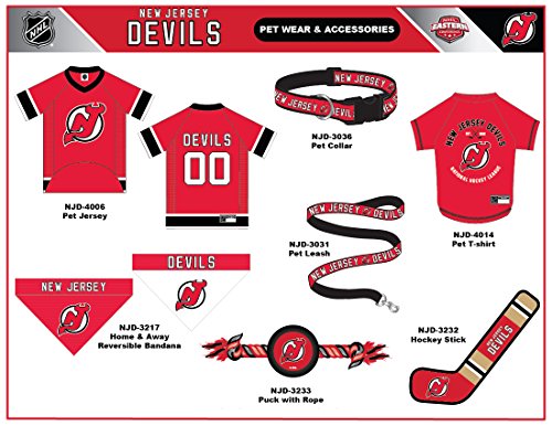NHL NEW JERSEY DEVILS BANDANA for DOGS & CATS, Small/Medium. - Cute & Stylish Bandana! The Perfect HOCKEY FAN Scarf Bandana, great for Birthdays or any Party! - Thumbnail 6