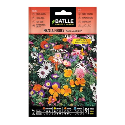 Semillas Batlle Mezcla Flores ENANAS anuales, Multicolor