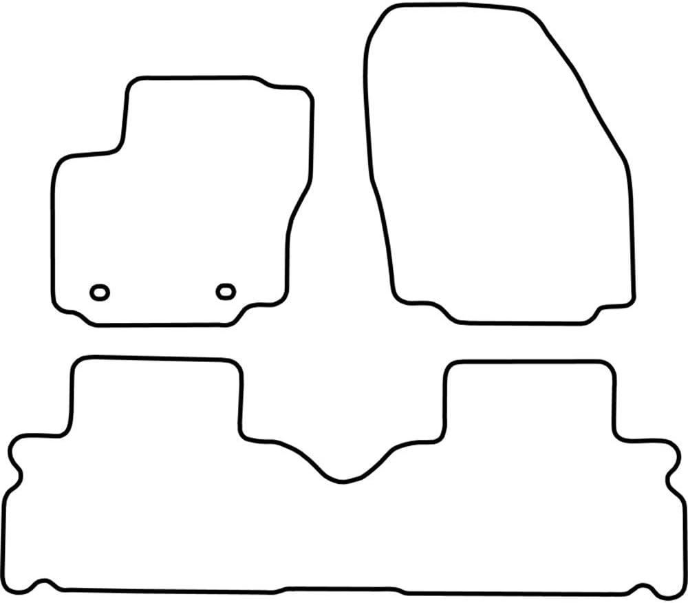 AUTO-STYLE AutoStyle Set velour car mats compatible with Ford S-Max 2006- (5 persons)