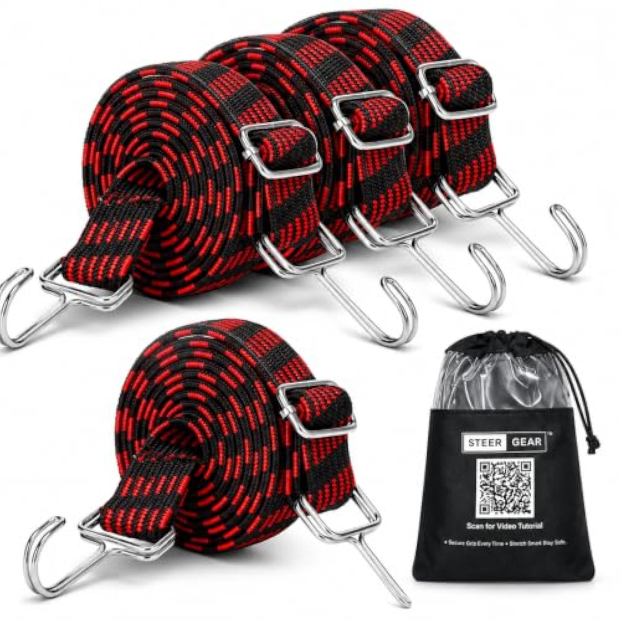 Adjustable Bungee Cord for Luggage and Bikes