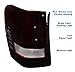ZMAUTOPARTS Tail Brake Lights Rear Lamps Red/Smoke Compatible with 1999-2004 Jeep Grand Cherokee