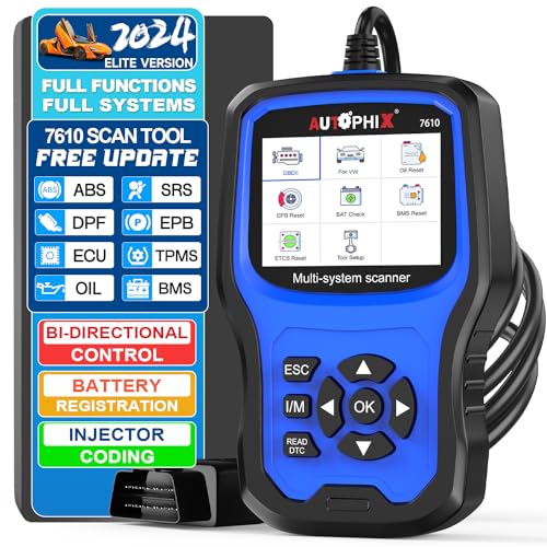 Scanner OBD2 Pour Voiture - Lecteur Codes Défaut, Diagnostic Moteur, Test Batterie, 10 Langues - Compatible Véhicules Essence 1996+