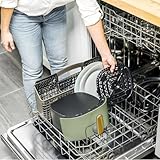 Beautiful 3 Qt Air Fryer with TurboCrisp Technology, EverGood Ceramic Nonstick Coating - Roast, Reheat and dehydrator-kitchen appliances by Drew Barrymore -(Sage Green)