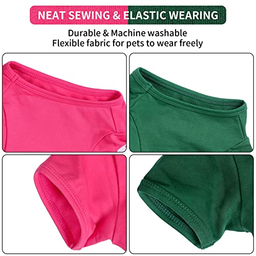 Koneseve Dog Shirts Soft Cotton Dog Clothes Blank Stretchy Basic T-Shirt For Cats Small Medium Large Dogs Cool Puppy Outfit Kitten Apparel Pet Pullover Jumper Diy Tee Costume 2-Pack Pink & Green Xl #TOP5