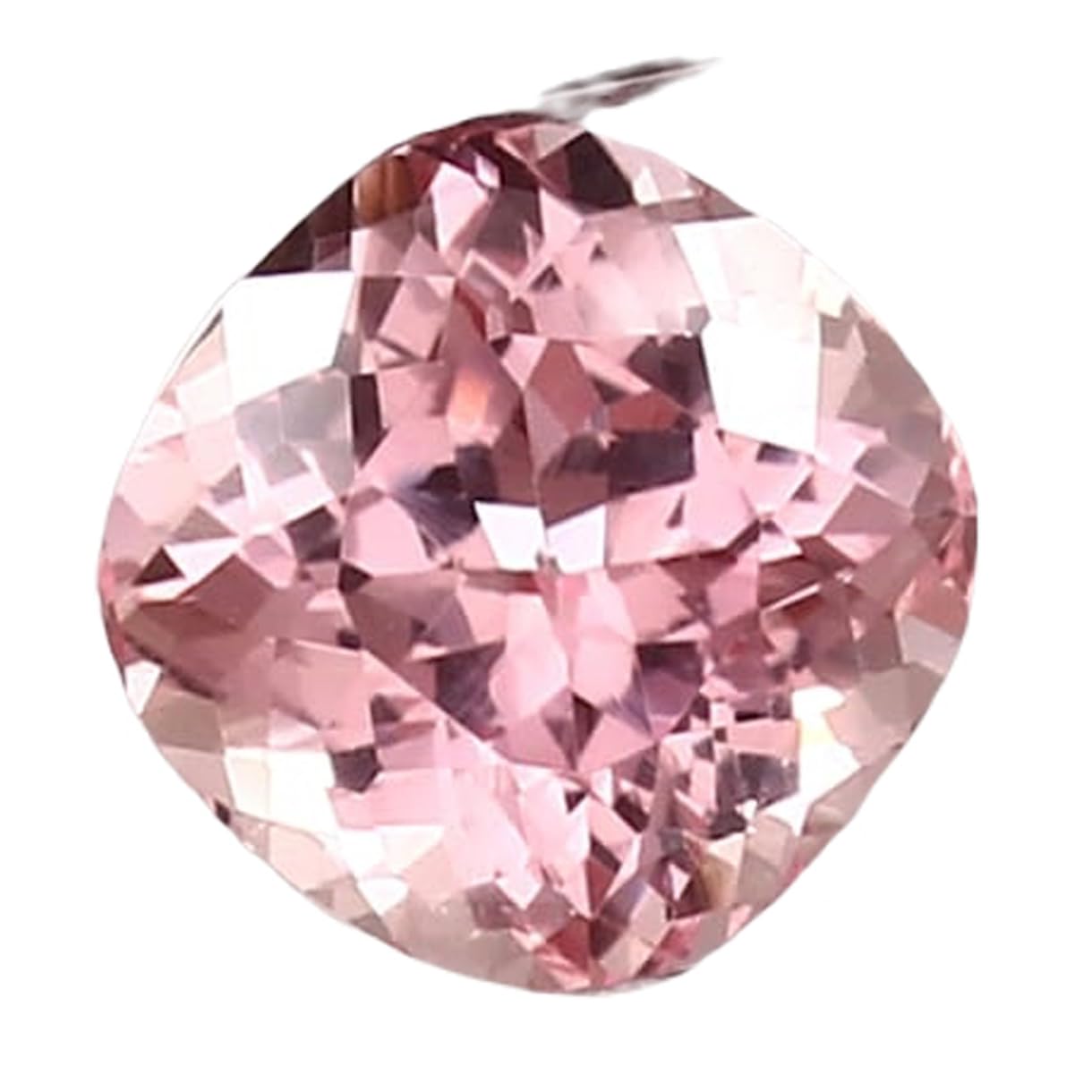 Morganite naturelle de Madagascar 9x9mm pour bague de prestige