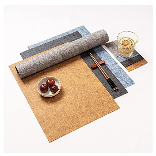 Sets de table imperméables en similicuir lavables et durables