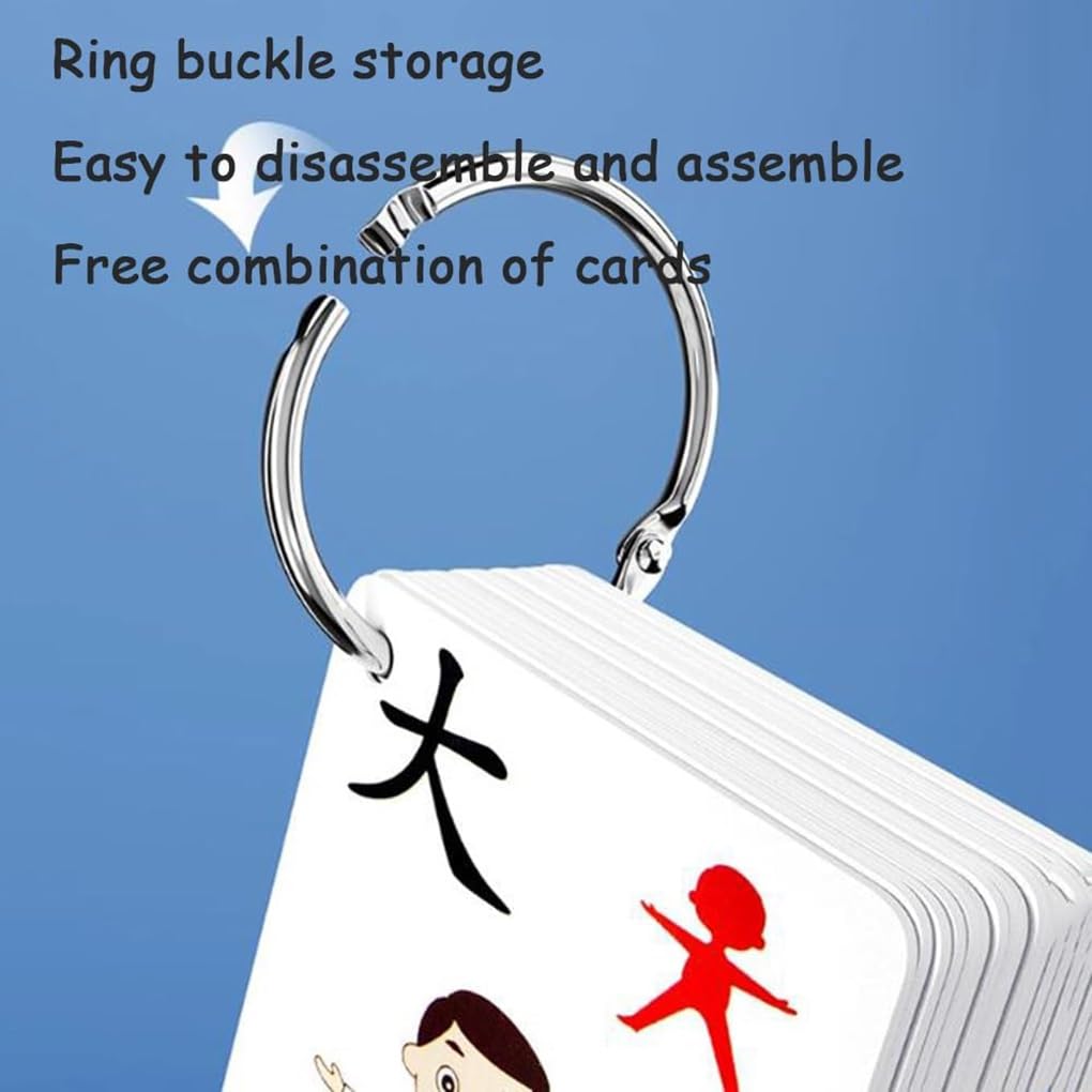 Cartes de caractères chinois for l'apprentissage du mandarin kit de cartes graphiques Flash for l'apprentissage des caractères chinois cartes flash chinoises cartes Pinyin for débutants(1000 words)