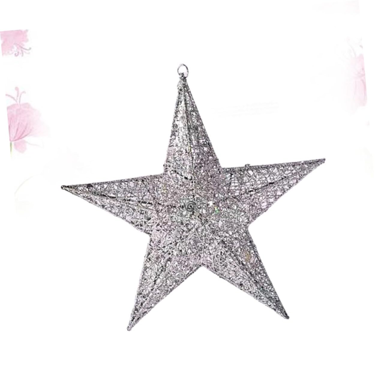 Artibetter 2 Decorazioni Natalizie Da 30 Cm Ciondolo A Forma Di Stella in Argento Decorazioni Natalizie Festive Per La Casa E Le Celebrazioni
