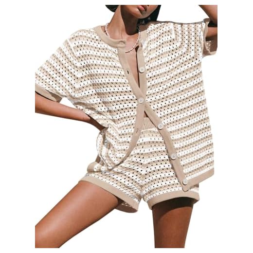 Saodimallsu Crochet Swimsuit Coverup Set