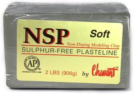 Clay - NSP Soft Green - Sculpting and Modeling Clay (1/4 Case)