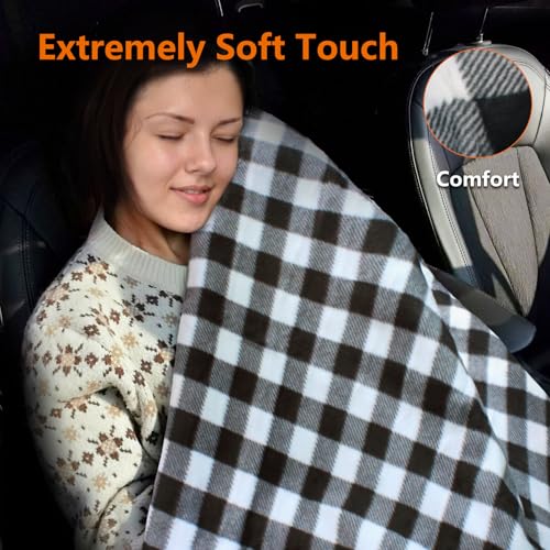 Image of 12-Volt Heated Car Blanket, Portable Heated Blanket with Auto Off, for Car, Truck, SUV