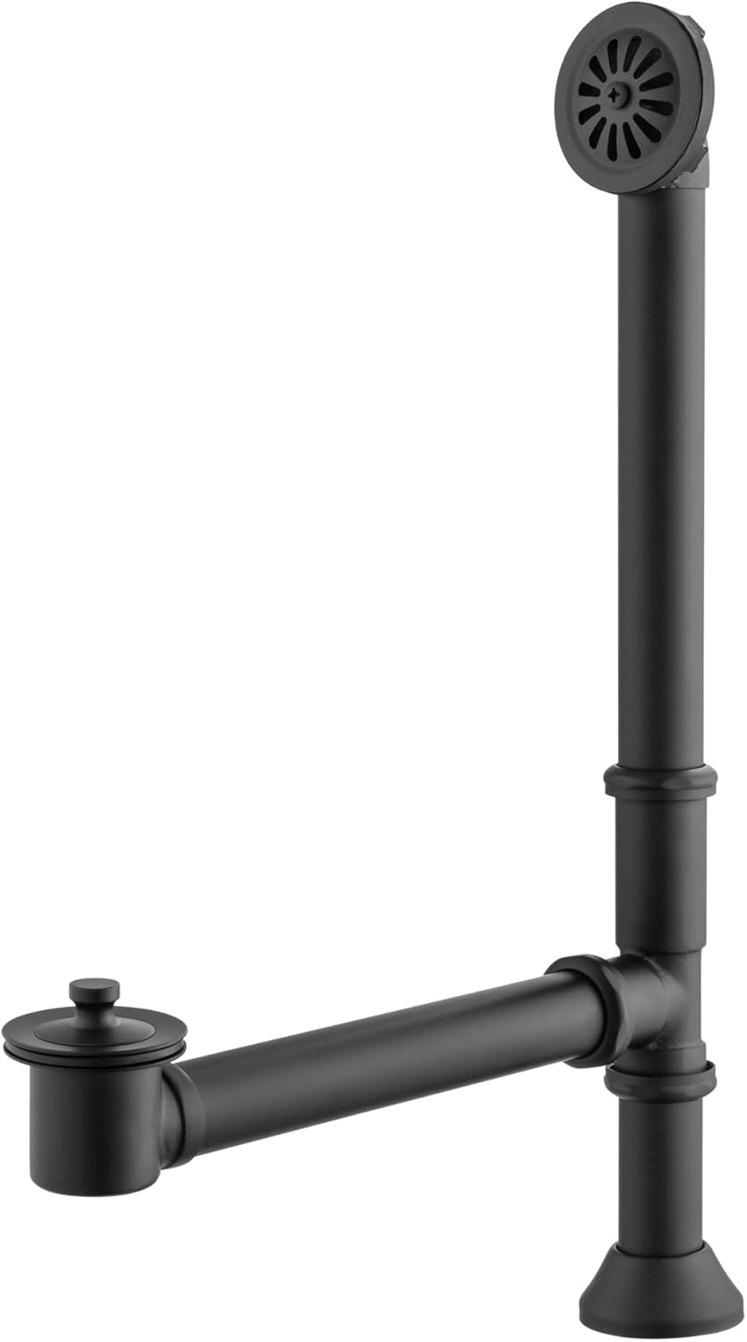 Artiwell Vintage Claw Foot Tub Drain Kit with Lift and Turn Bath Drain