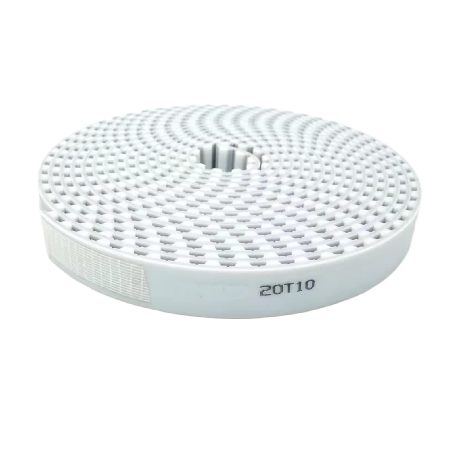 Correas dentadas T10 abiertas de goma blanca de 10mm a 50mm para guiado lineal
