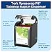 Tork Xpressnap Fit Tabletop Napkin Dispenser Black N14, Signature Range, One-at-a-time Dispensing, 6.7