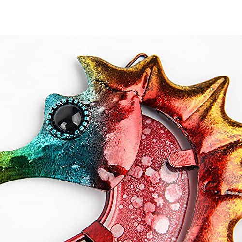 Sculptures de phoque robustes en métal avec finitions multicolores pour décoration durable