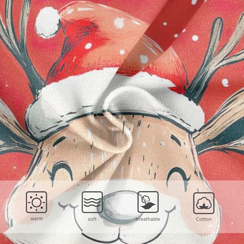 Cotton Girls Underwear Toddler Christmas Cute Elk Red Panties for Girl Florals Kids Briefs Undies 2t3