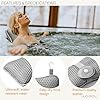 HUGABOW 2-Pack Large Pillow for Hot Tub (Grey), Spa, and Chaise Lounge - Universal Headrest & Neck Support Cushion, Adjustable Height with Long Strap, Easy Drying with Hook (2-Pack)