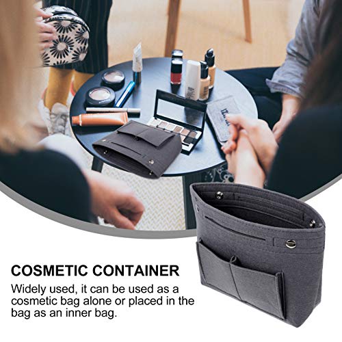 Bolsa organizadora de feltro Valicclud bolsa de feltro para armazenamento de cosméticos, maquiagem,