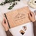Enjoy The Wood Personalized Wooden Photo Album with Engraving - Handmade Scrapbook Album - Custom Memory Book for Wedding, Family & Special Moments - Photo Book Best Gift for Couple (Branches)