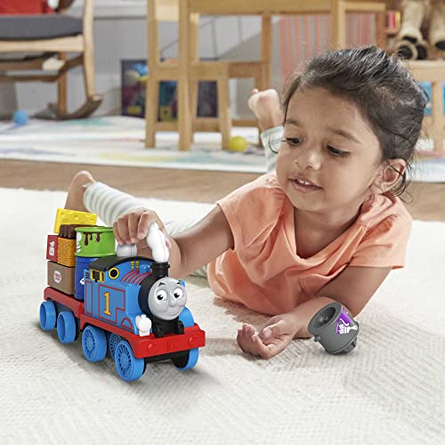 Fisher-Price Thomas & Friends Wobble Cargo Stacker Train, push-along engine with stacking blocks for toddlers and kids ages 2 years and up - Image 3