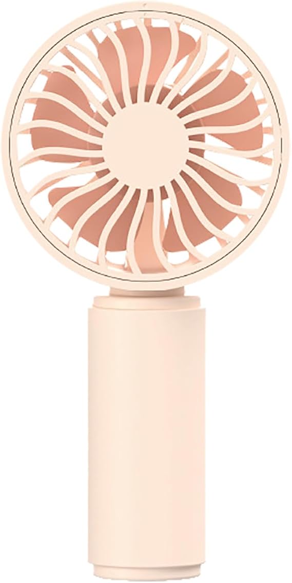 Handheld Fan Rechargeable, Ultra Quiet Lightweight High-Speed Small Fans Portable,5 Speeds Adjustable Portable Powerful Handheld Fan Rechargeable for Hiking Traveling Outdoor Vacation
