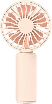 Handheld Fan Rechargeable, Ultra Quiet Lightweight High-Speed Small Fans Portable,5 Speeds Adjustable Portable Powerful Handheld Fan Rechargeable for Hiking Traveling Outdoor Vacation