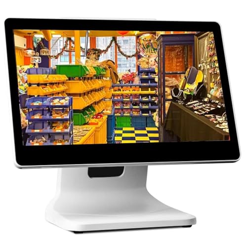Image of 15.6 Inch Touch Screen PC POS Systems for Small Business, All in One Smart Touch Screen Cash Register POS System, for Business Restaurants Retail