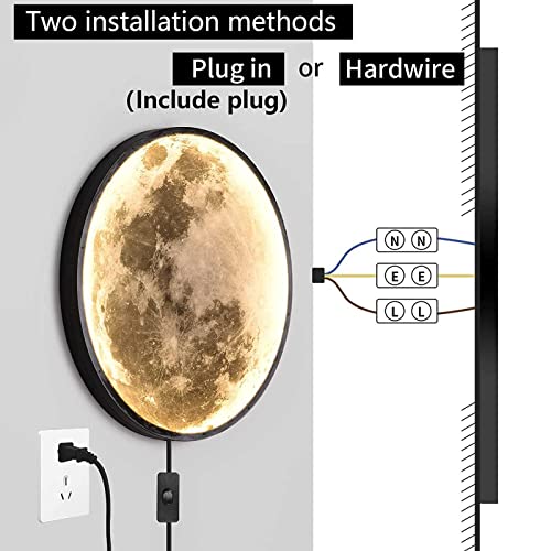 Led Wall Sconce With App/Remote Control, Earth Atmosphere Lamp Mural Lights Home Decor, Wall Light Living Room Fresco Home Art Hallway Lighting Light Fixture #TOP6