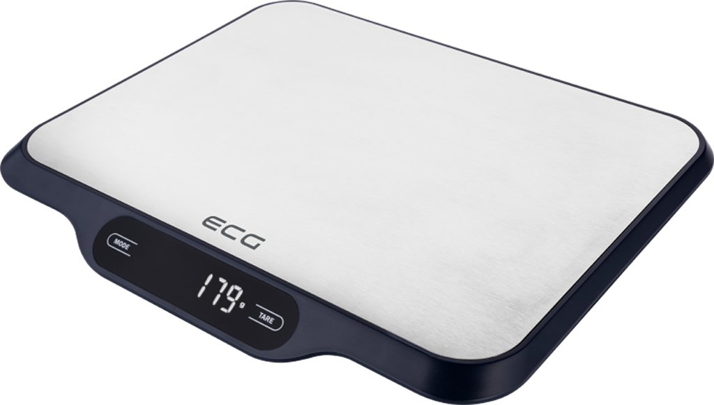 ECG KV 215 S - Bilancia da cucina in acciaio INOX e plastica, colore: Argento