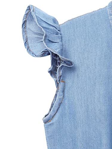 Image of Cub McPaws Girls Dress | Denim & Cotton | 4 to 12 Years