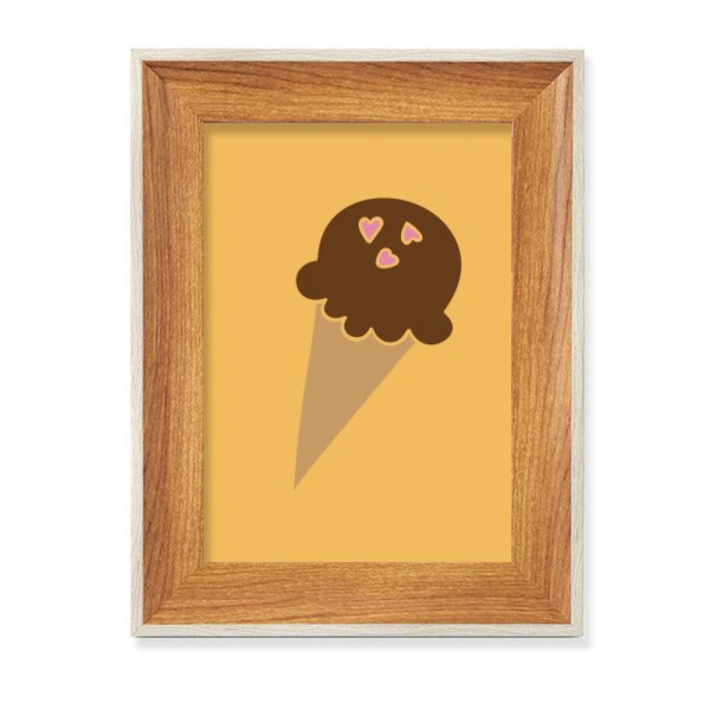 Cadre de photo en bois Cadre photo de bureau chocolat dcoration tableau art