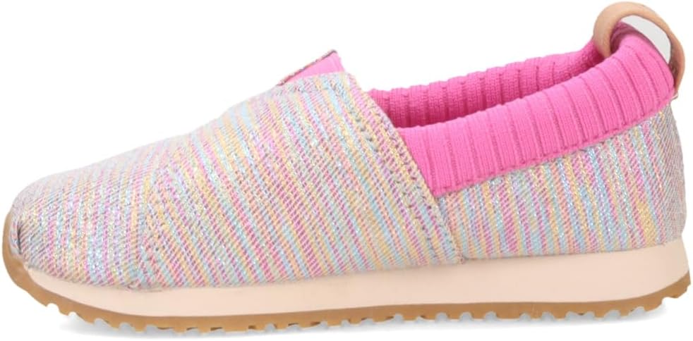 TOMS Alpargata Resident Sneaker, Pink Multi Glitter, 3 US Unisex Big Kid