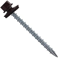 Vista 21 de Tornillos para techos de metal #10: (250) Tornillos x 2-1/2" ABC GRIS Tornillo de techo de chapa hexagonal Tornillo de techo de chapa. Arandela EPDM